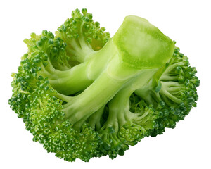 Broccoli isolated on white background, full depth of field