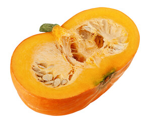 Pumpkin isolated on white background, full depth of field