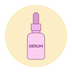 Face serum vector design. Illustrations for prints, stickers, invitation cards, web design, blogs, social media, and more.