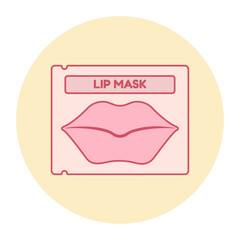 Lip mask vector design. Illustrations for prints, stickers, invitation cards, web design, blogs, social media, and more.
