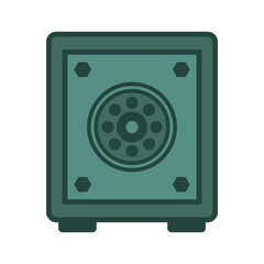 safe box, icon, vector, illustration, template, flat style, trendy, collection