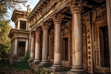 Naklejka premium columns in the temple of heaven
