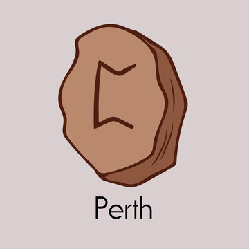 Rune Perth. Ancient Scandinavian runes.Runes senior futarka.Magic, ceremonies,religious symbols.Predictions and amulets.