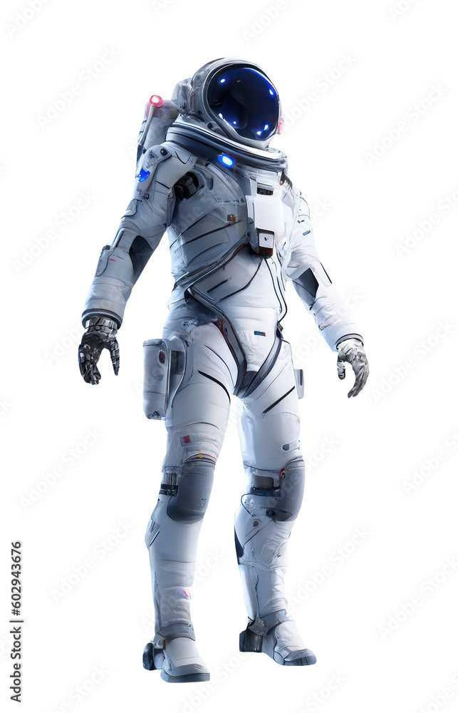 Canvas Prints space suits isolated on transparent background. ai generated.