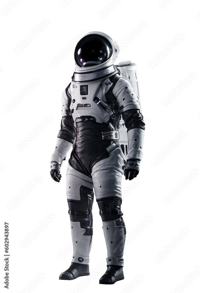 Canvas Prints space suits isolated on transparent background. ai generated.