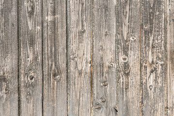 Old wooden background with traces of peeling paint