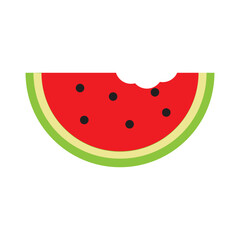 watermelon fruit icon vector