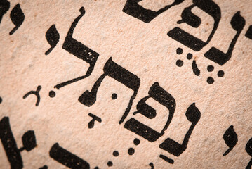 Hebrew word in Torah page. English translation is name Naphtali, the founder of the Israelite Tribe...