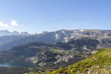 Naklejka premium Landscape of Rila Mountain around The Seven Rila Lakes, Bulgaria