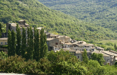 Aubignas, petit village situé dans le département de l'Ardèche en région Auvergne-Rhône-Alpes en France