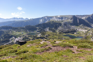 Landscape of Rila Mountain around The Seven Rila Lakes, Bulgaria