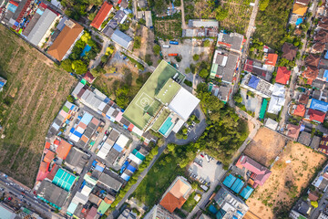 Aerial view of Pattaya, Bang Lamung District, Chon Buri, Thailand