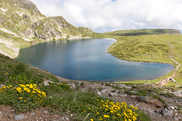 Fototapeta premium Landscape of Rila Mountain around The Seven Rila Lakes, Bulgaria