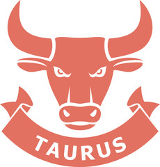 Taurus Zodiac Sign PNG Illustration