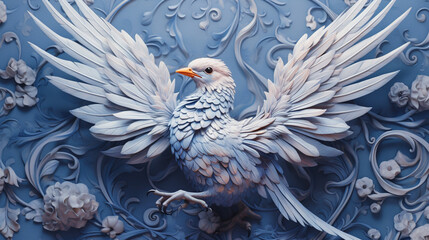 3d render illustration of a bird