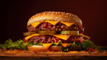 Geschmacksexplosion-Burger Generative KI