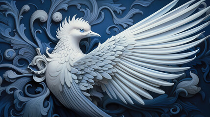 Fototapeta premium 3d render illustration of a bird