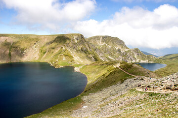 Landscape of Rila Mountain around The Seven Rila Lakes, Bulgaria