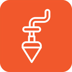 Plumb bob Vector Icon Design Illustration