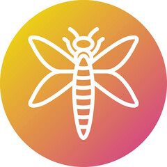 Dragonfly Vector Icon Design Illustration
