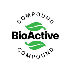 BioActive product formula recipe vector icon logo badge