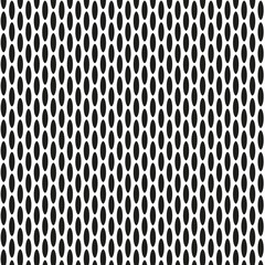 Seamless vector abstract geometric texture in the form of black ovals on a white background