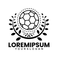 Obraz premium black style ball school logo