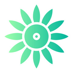 sunflower gradient icon