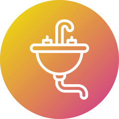 Sink Vector Icon Design Illustration