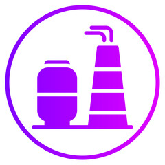 oil rig gradient icon
