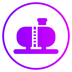 oil tank gradient icon