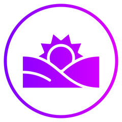 sun gradient icon
