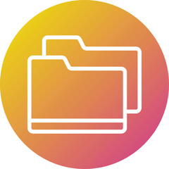 Folder Vector Icon Design Illustration