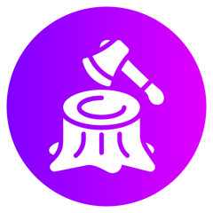 deforestation gradient icon