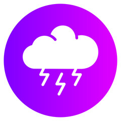 thunderstorm gradient icon