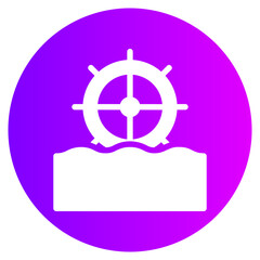 water mill gradient icon
