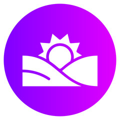 sun gradient icon