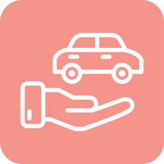 Car insurance Vector Icon Design Illustration