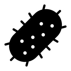 bacteria glyph icon