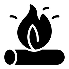 fire glyph icon