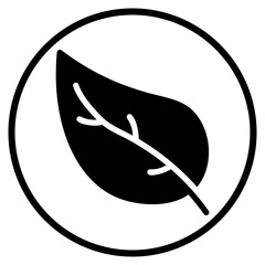 leaf glyph icon