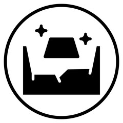 gold mine glyph icon