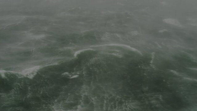 Storm on North Sea, Netherlands