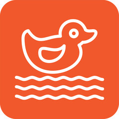 Plastic duck Vector Icon Design Illustration