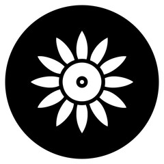 sunflower glyph icon