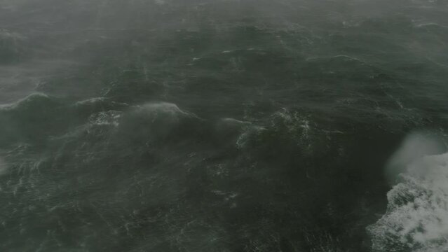 Storm on North Sea, Netherlands
