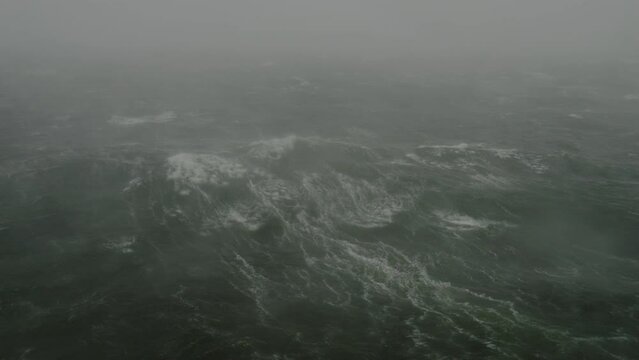 Storm on North Sea, Netherlands