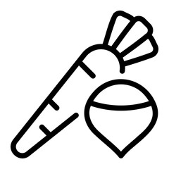 vegetable line icon