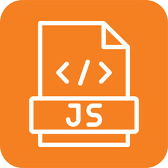 Javascript Vector Icon Design Illustration