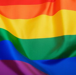 Fototapeta premium rainbow flag waving 